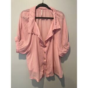 Free People Pink Blouse